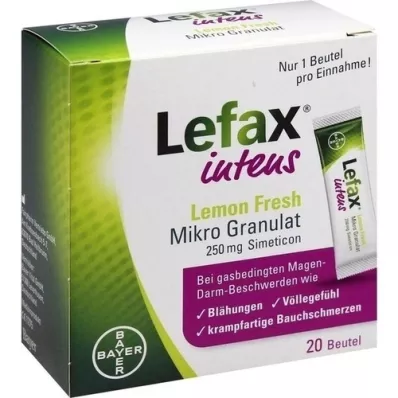 LEFAX Microgránulos intensivos de limón fresco 250 mg Sim. 20 uds