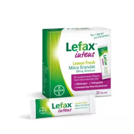 Lefax Intens Microgránulos frescos de limón 250 mg Simeticon, 20 st