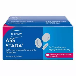 ASS STADA 100 mg comprimidos con cubierta entérica, 100 unidades