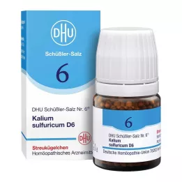 BIOCHEMIE DHU 6 Kalium sulphuricum D 6 glóbulos, 10 g