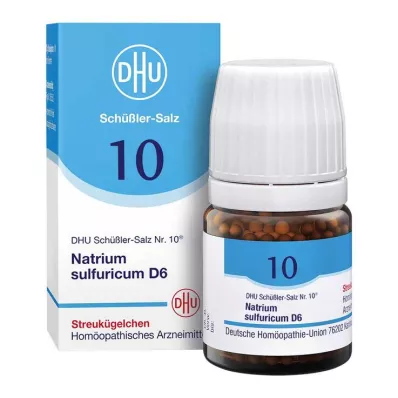 DHU Sal de Schüßler n.º 10 Natrum sulfuricum D6 en glóbulos, 10 g