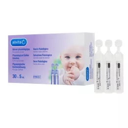 ALVITA solución salina fisiológica ampollas, 30X5 ml