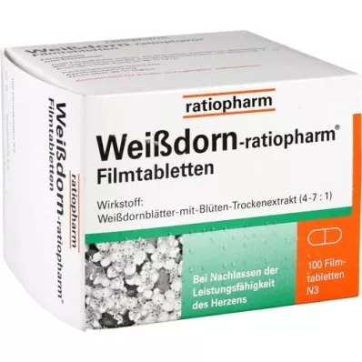 WEISSDORN-RATIOPHARM Comprimidos recubiertos, 100 unidades