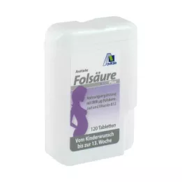 FOLSÄURE 800 Plus B12+Iodo Comprimidos, 120 Cápsulas