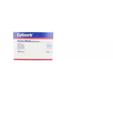 CUTISORB Compresas absorbentes estériles 10x20 cm, 25 uds