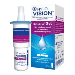 HYLO-VISION SafeDrop gotas oftálmicas en gel, 10 ml