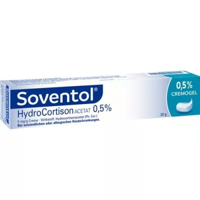 SOVENTOL Crema de acetato de hidrocortisona al 0,5%, 30 g