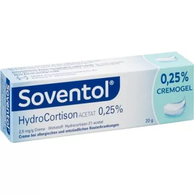 SOVENTOL Acetato de hidrocortisona 0,25% crema, 20 g