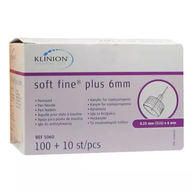 Cánula Soft Fine Plus 0,25x6 mm 31G CPC, 110 piezas