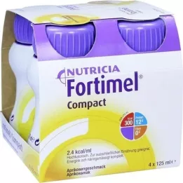 FORTIMEL Compact 2.4 Sabor Albaricoque, 4X125 ml