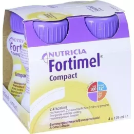 FORTIMEL Compact 2.4 Sabor Plátano, 4X125 ml
