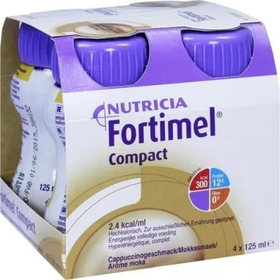 FORTIMEL Compact 2.4 Sabor Cappuccino, 4X125 ml