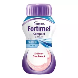 FORTIMEL Compact 2.4 Sabor Fresa, 4X125 ml