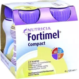 FORTIMEL Compact 2.4 Sabor Vainilla, 4X125 ml