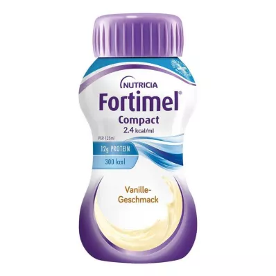 Fortimel compacto 2.4 sabor vainilla, 4x125 ml