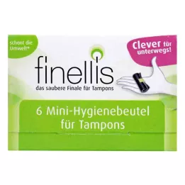FINELLIS Mini bolsas higiénicas para tampones, 6 unidades