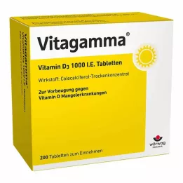 VITAGAMMA Vitamina D3 1.000 U.I. comprimidos, 200 uds