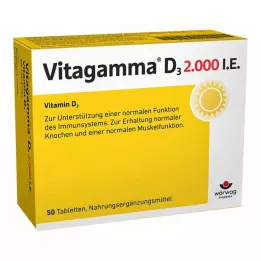 VITAGAMMA D3 2.000 U.I. vitamina D3 NEM comprimidos, 50 uds