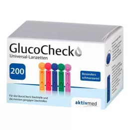 GLUCOCHECK Lancetas Universal, 200 uds