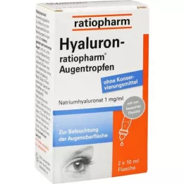 HYALURON-RATIOPHARM Gotas para los ojos, 2X10 ml
