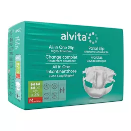 ALVITA Braga de incontinencia todo en uno super mediana día, 24 uds