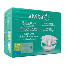 ALVITA Braga de incontinencia todo en uno día super grande, 24 uds