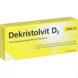 DEKRISTOLVIT D3 2.000 comprimidos I.U., 30 uds