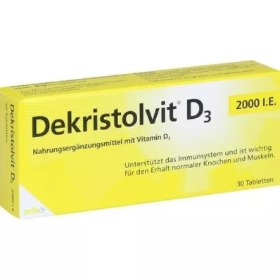 DEKRISTOLVIT D3 2.000 comprimidos I.U., 30 uds