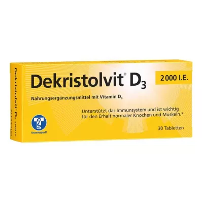 Dekristolvit D3 2.000 UI tabletas, 30 st