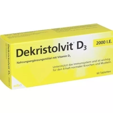 DEKRISTOLVIT D3 2.000 U.I. comprimidos, 60 uds