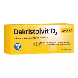 DEKRISTOLVIT D3 2.000 U.I. comprimidos, 60 uds