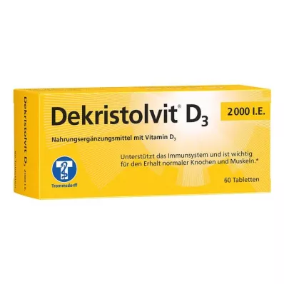 Dekristolvit D3 2.000 UI tabletas, 60 st