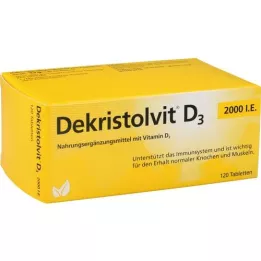 DEKRISTOLVIT D3 2.000 U.I. comprimidos, 120 uds