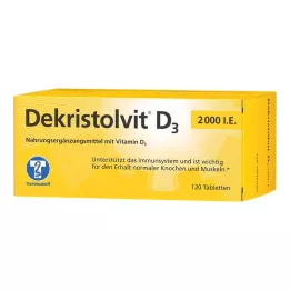 DEKRISTOLVIT D3 2.000 U.I. comprimidos, 120 uds