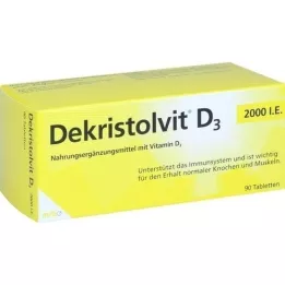 DEKRISTOLVIT D3 2.000 U.I. comprimidos, 90 uds