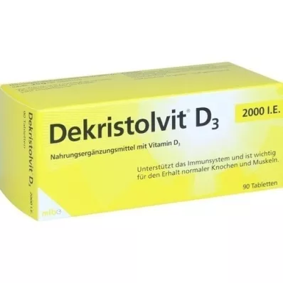 DEKRISTOLVIT D3 2.000 U.I. comprimidos, 90 uds