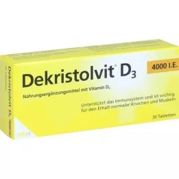 DEKRISTOLVIT D3 4.000 comprimidos I.U., 30 uds