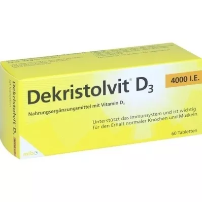 DEKRISTOLVIT D3 4.000 U.I. comprimidos, 60 uds