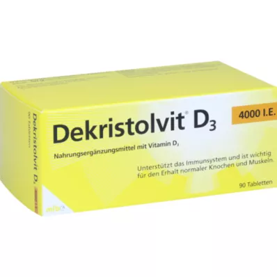 DEKRISTOLVIT D3 4.000 U.I. comprimidos, 90 uds