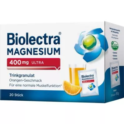 BIOLECTRA Magnesio 400 mg ultra Trinkgran.Orange, 20 uds