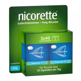 NICORETTE menta fresca 4 mg pastillas prensadas, 80 uds
