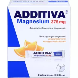 ADDITIVA Magnesio 375 mg Sticks Naranja, 20 uds