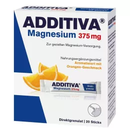 ADDITIVA Magnesio 375 mg Sticks Naranja, 20 uds