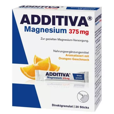 ADDITIVA Magnesio 375 mg Sticks Naranja, 20 uds