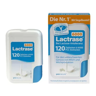 Lactrase 6.000 FCC comprimidos en dispensador de clic, 120 piezas