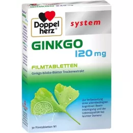 DOPPELHERZ Ginkgo 120 mg sistema comprimidos recubiertos con película, 30 uds