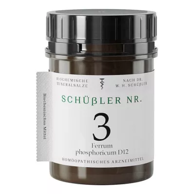 Schüssler No.3 Ferrum Phosphoricum D 12 tabletas, 400 ST
