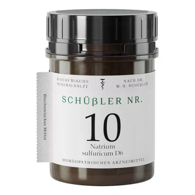 Schüssler No. 10 Sodio sulfuricum D 6 tabletas, 400 st