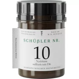 SCHÜSSLER NR.10 Natrium sulphuricum D 6 comprimidos, 1000 uds