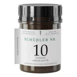 SCHÜSSLER NR.10 Natrium sulphuricum D 6 comprimidos, 1000 uds